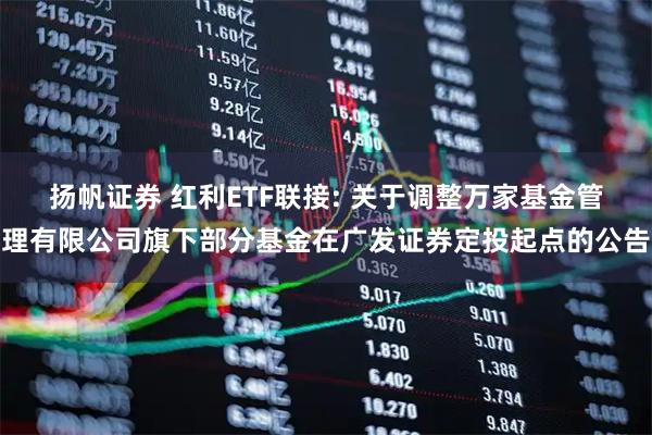 扬帆证券 红利ETF联接: 关于调整万家基金管理有限公司旗下部分基金在广发证券定投起点的公告