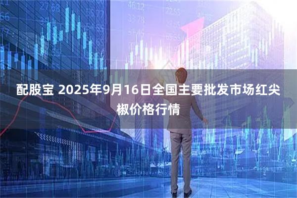 配股宝 2025年9月16日全国主要批发市场红尖椒价格行情