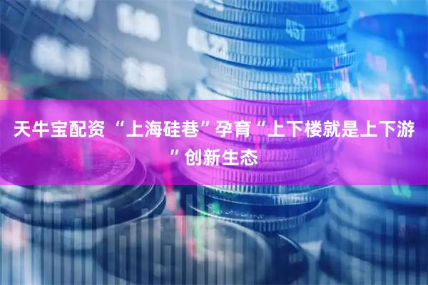 天牛宝配资 “上海硅巷”孕育“上下楼就是上下游”创新生态