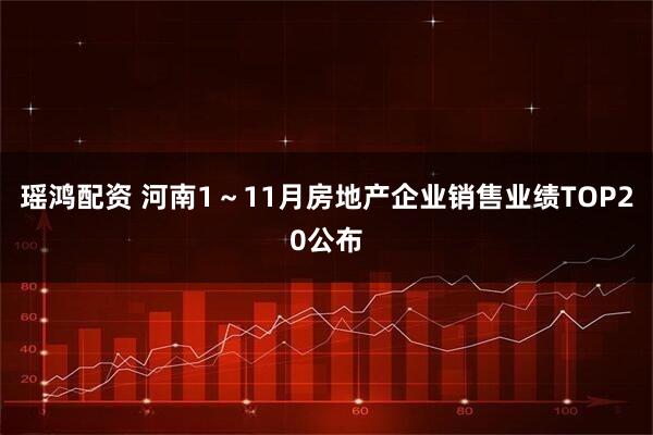 瑶鸿配资 河南1～11月房地产企业销售业绩TOP20公布