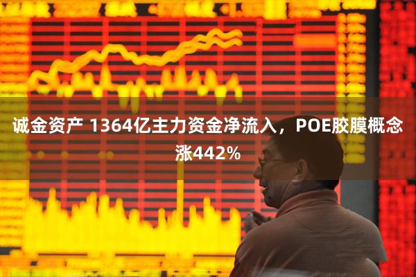 诚金资产 1364亿主力资金净流入，POE胶膜概念涨442%