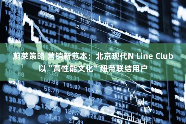 蔚莱策略 营销新范本：北京现代N Line Club以“高性能文化”纽带联结用户